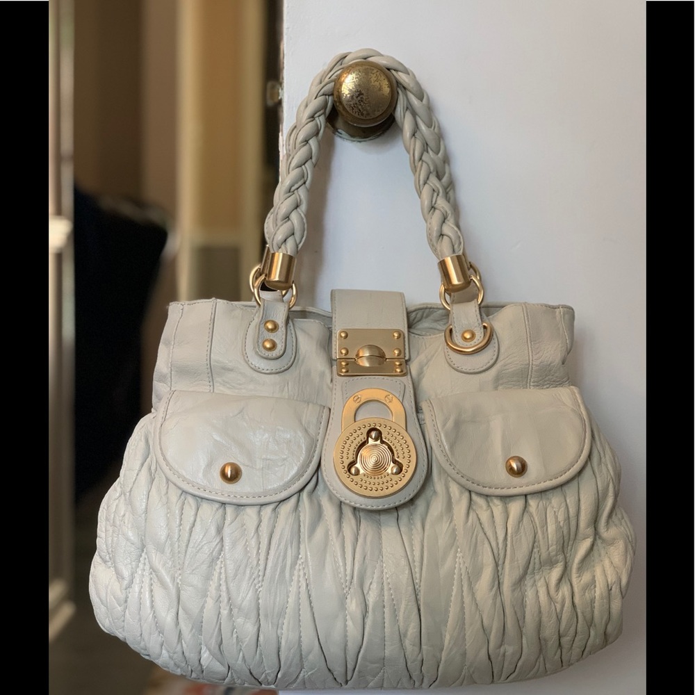 Steven by Steve Madden Cream Handbag